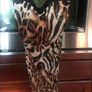 Papaya strapless dress